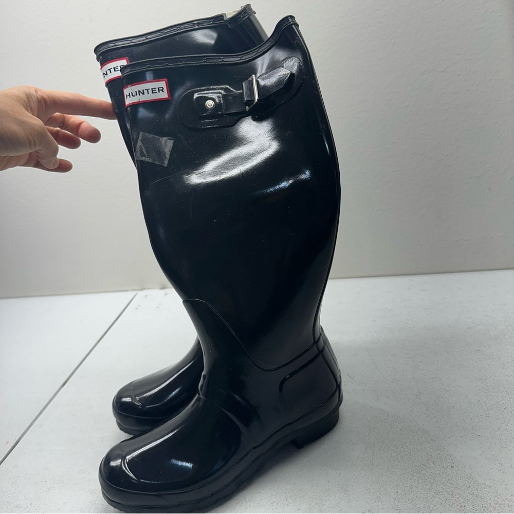 Hunter Black Winter Rain Boots